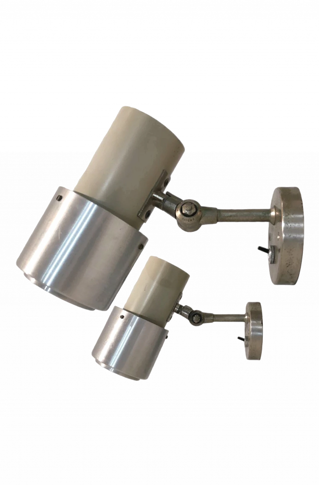 Coppia di applique orientabili in metallo di Stilnovo, anni '50 10