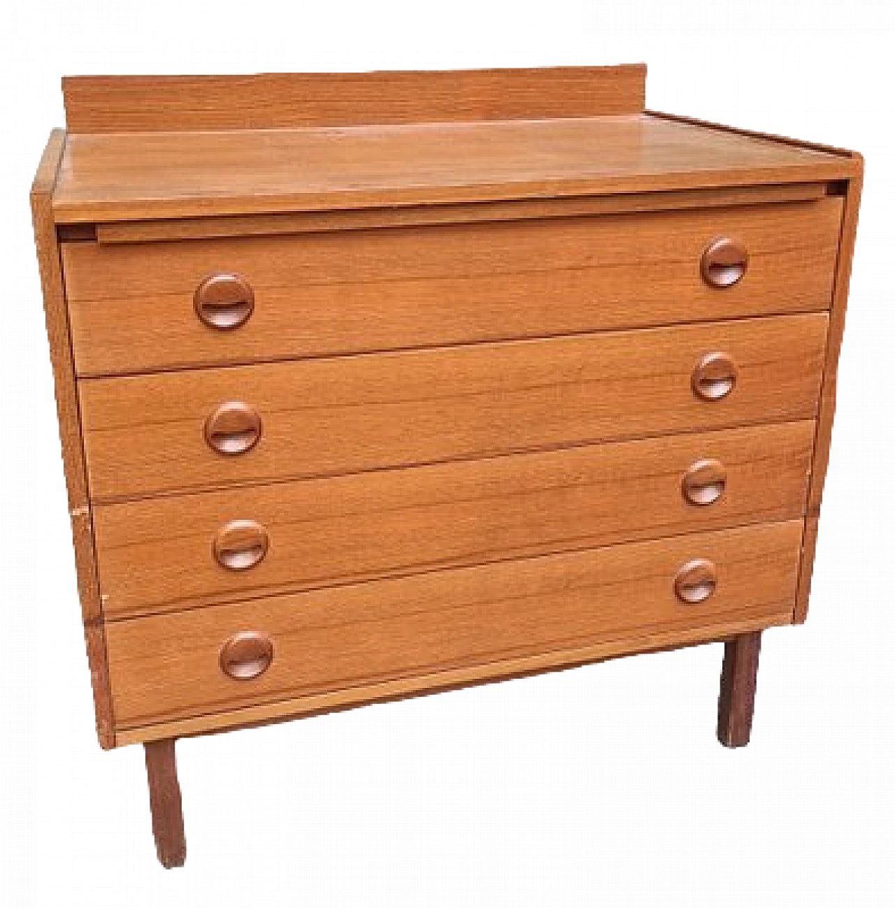 Mahogany dresser with pull-out desk & drawers, 1950s 6