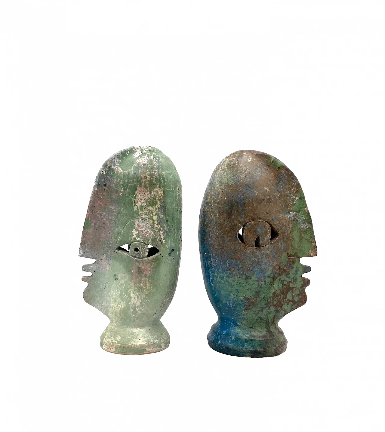 Loul Combres, Les Bisous, pair of ceramic sculptures, 1987 20