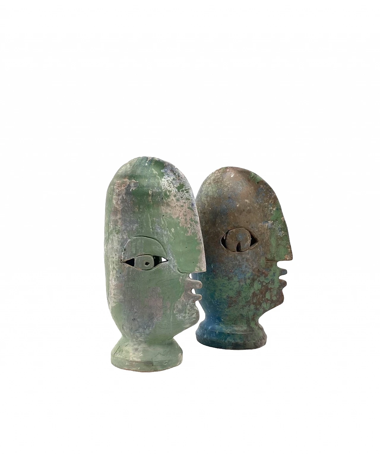Loul Combres, Les Bisous, pair of ceramic sculptures, 1987 21