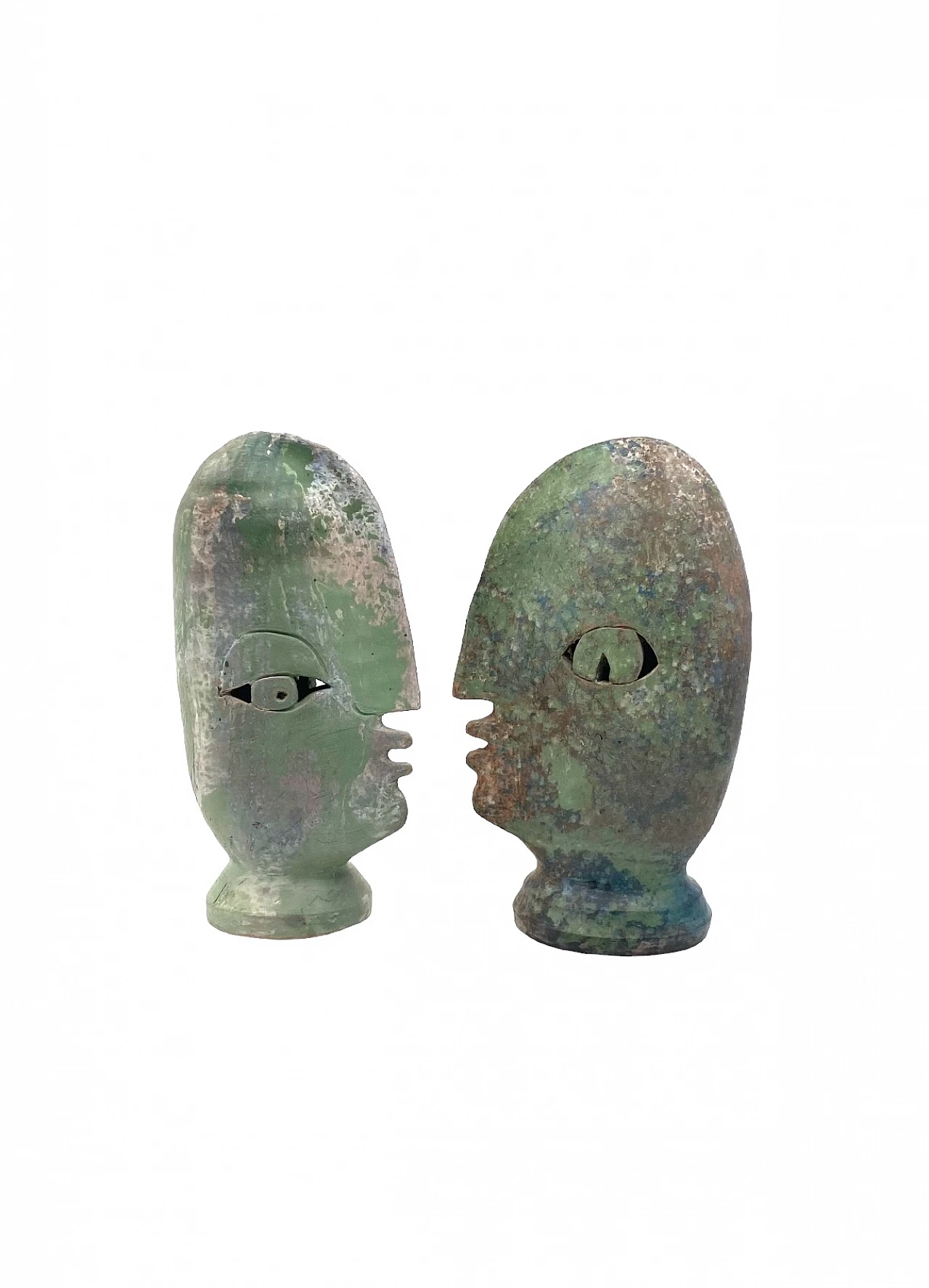 Loul Combres, Les Bisous, pair of ceramic sculptures, 1987 31
