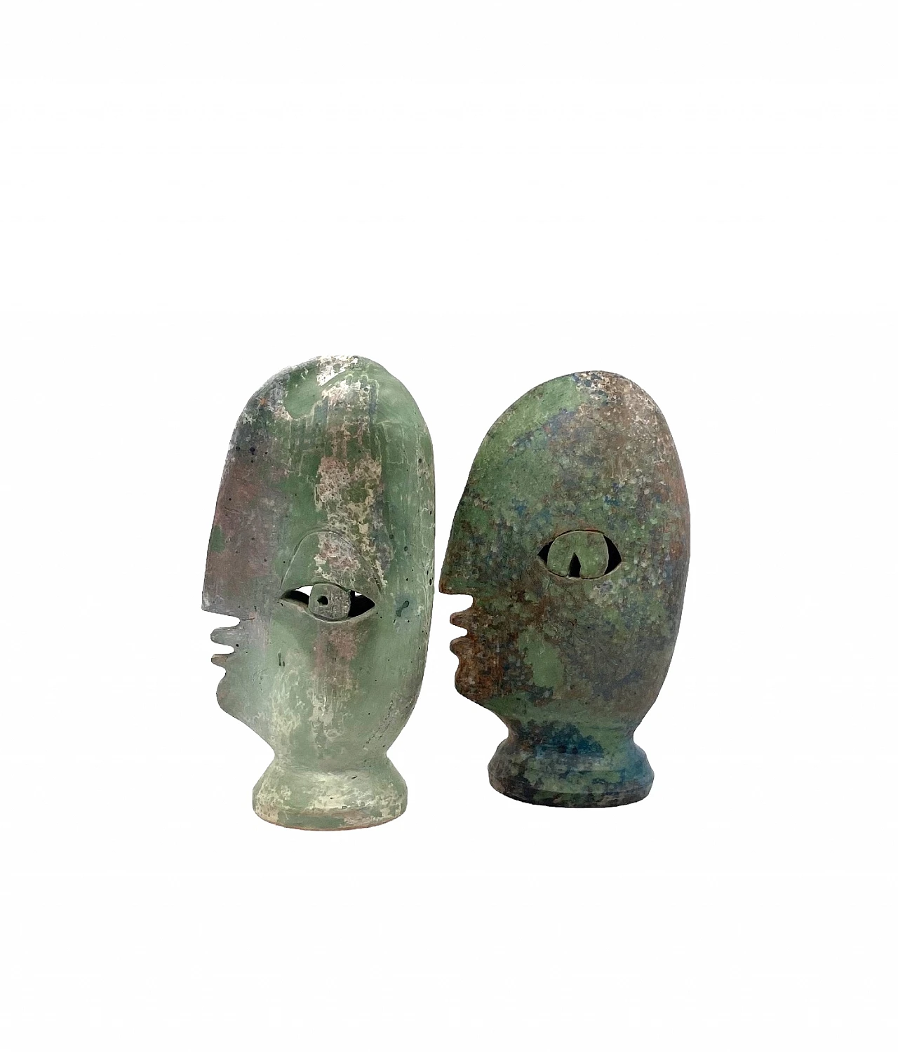 Loul Combres, Les Bisous, pair of ceramic sculptures, 1987 34