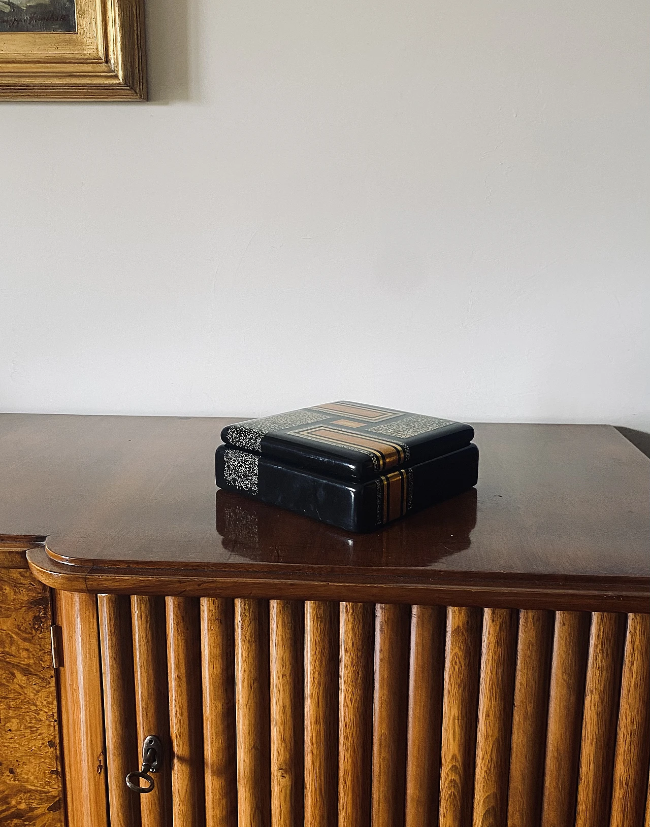 Art Deco lacquered box in the style of Jean Dunand, 1940s 2