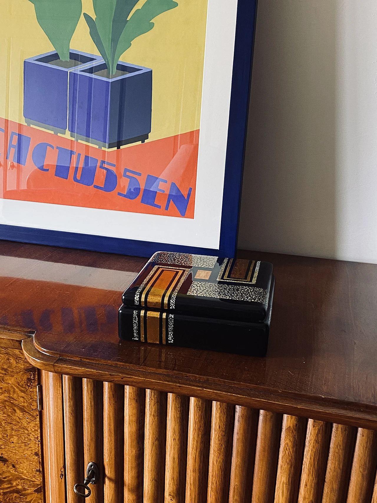 Art Deco lacquered box in the style of Jean Dunand, 1940s 6