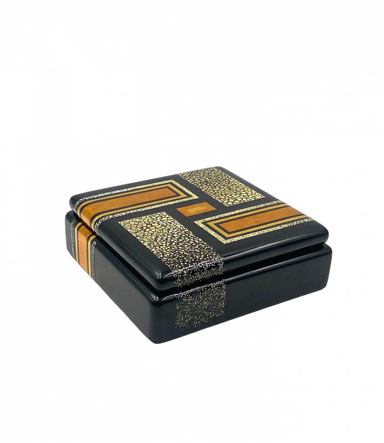 Art Deco lacquered box in the style of Jean Dunand, 1940s 17