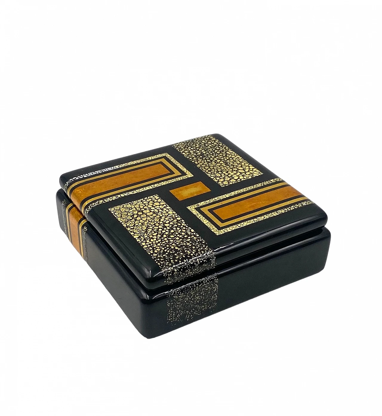 Art Deco lacquered box in the style of Jean Dunand, 1940s 18