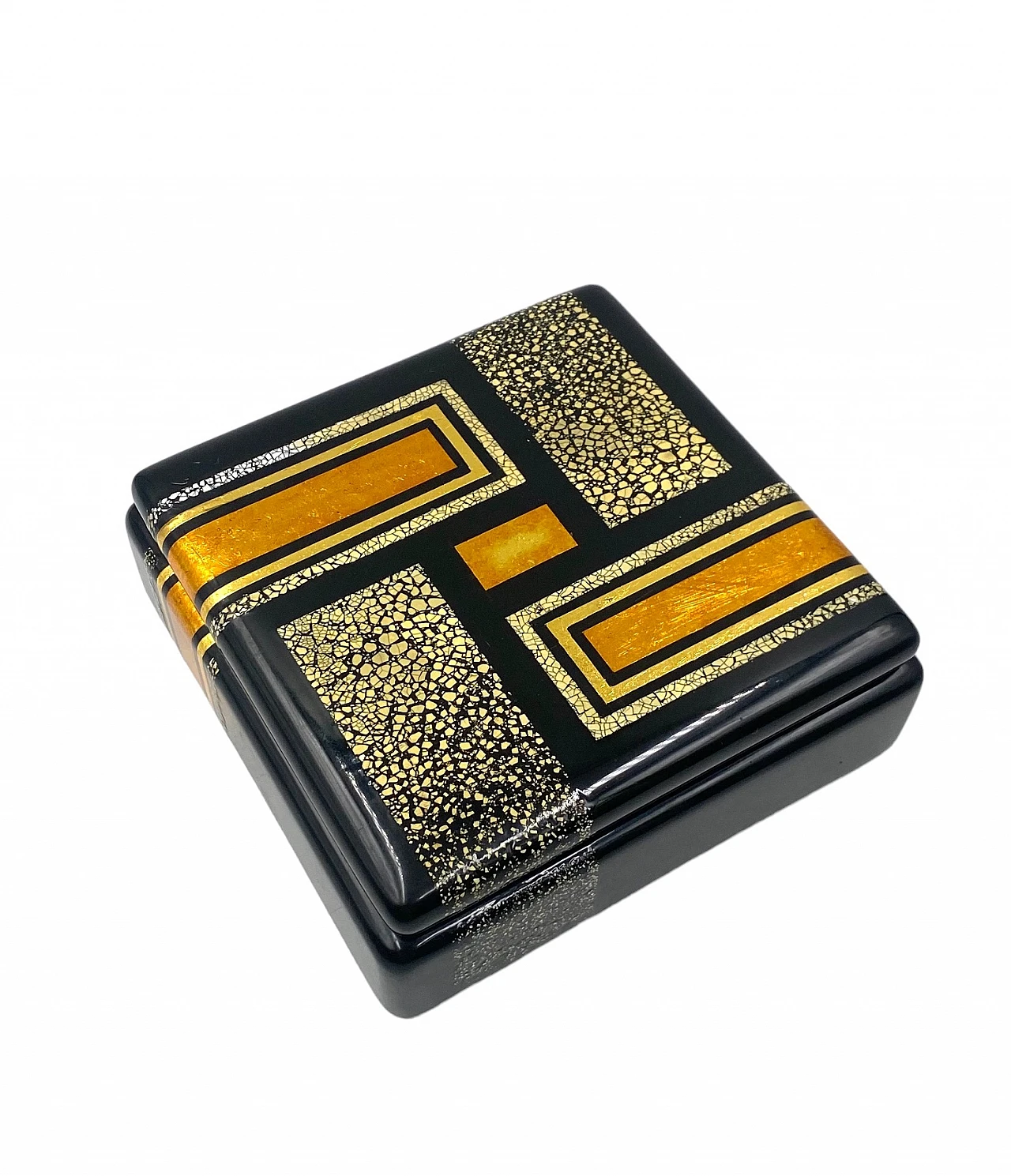 Art Deco lacquered box in the style of Jean Dunand, 1940s 19