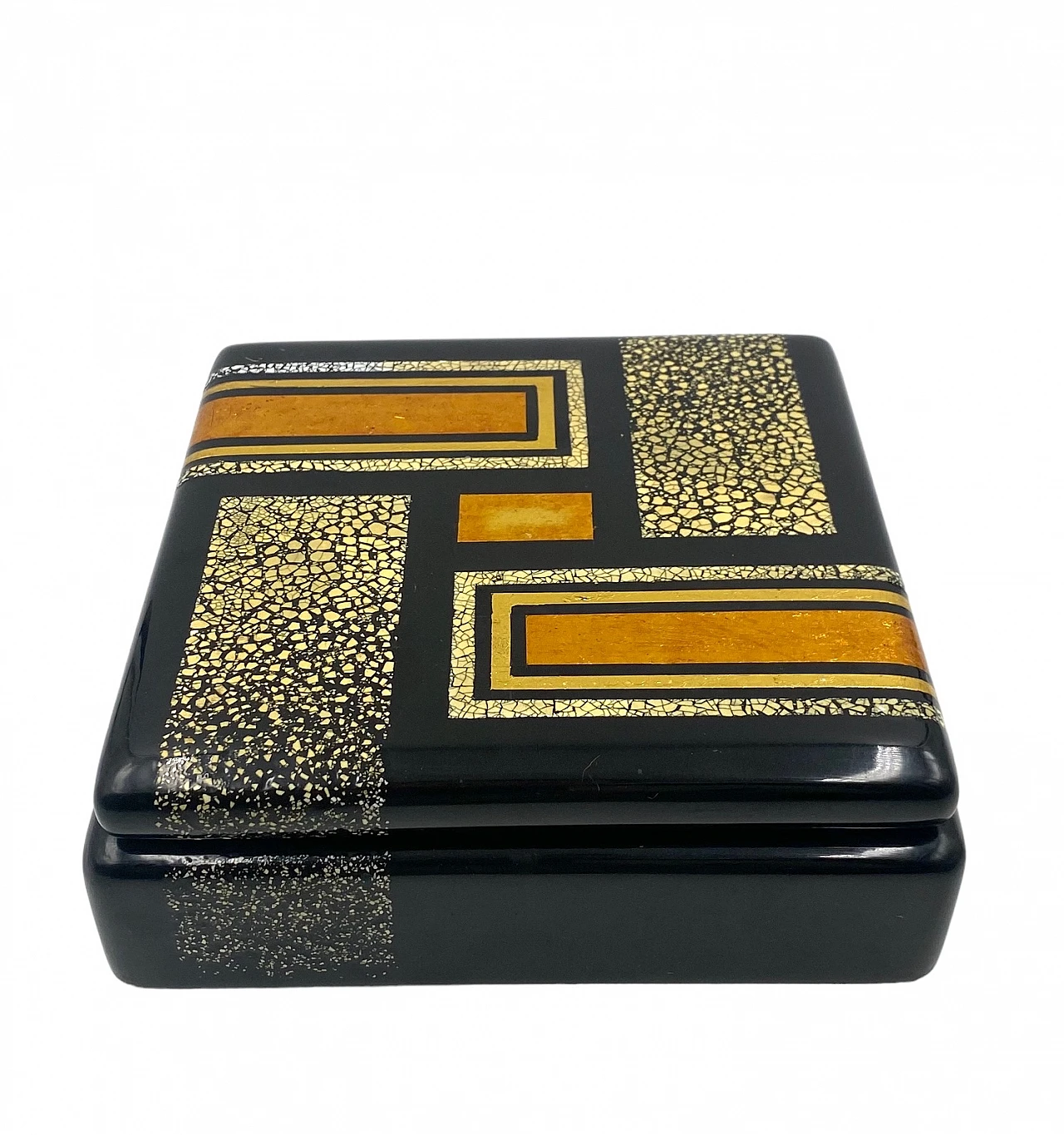 Art Deco lacquered box in the style of Jean Dunand, 1940s 21