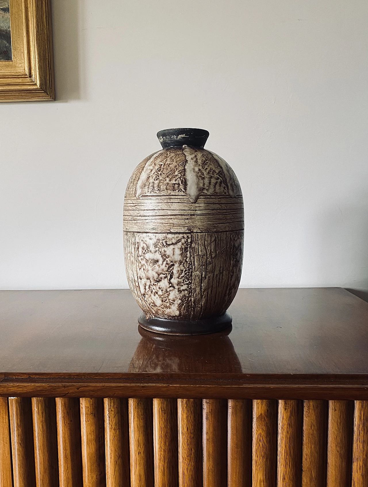 Art Deco ceramic vase by Louis Auguste Dage, 1930s 2