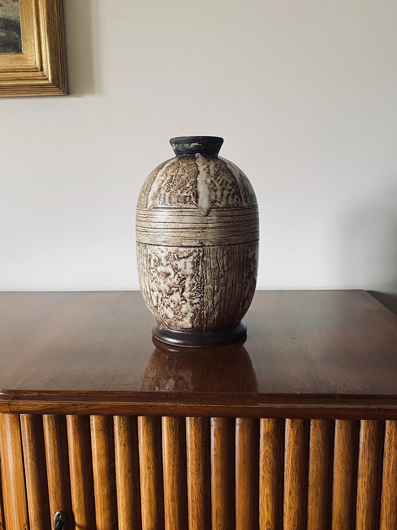 Art Deco ceramic vase by Louis Auguste Dage, 1930s 3