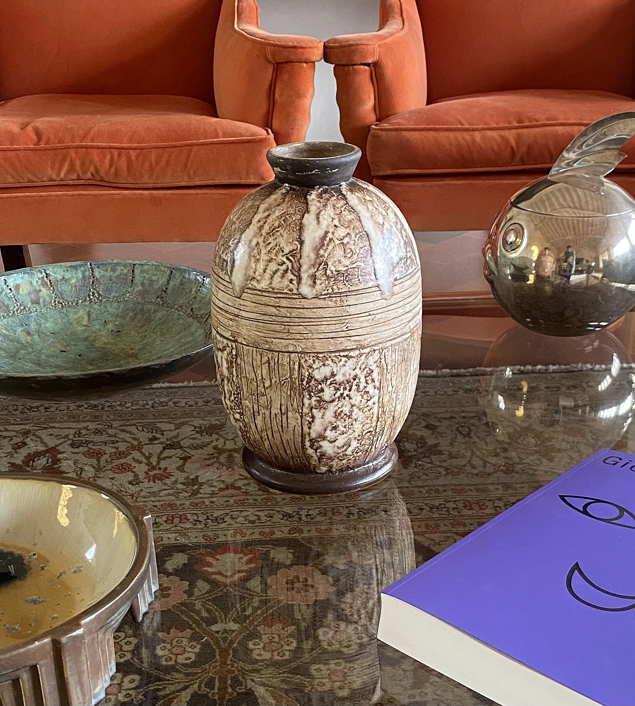 Art Deco ceramic vase by Louis Auguste Dage, 1930s 7