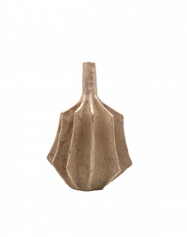 French white terracotta vase, 1970s