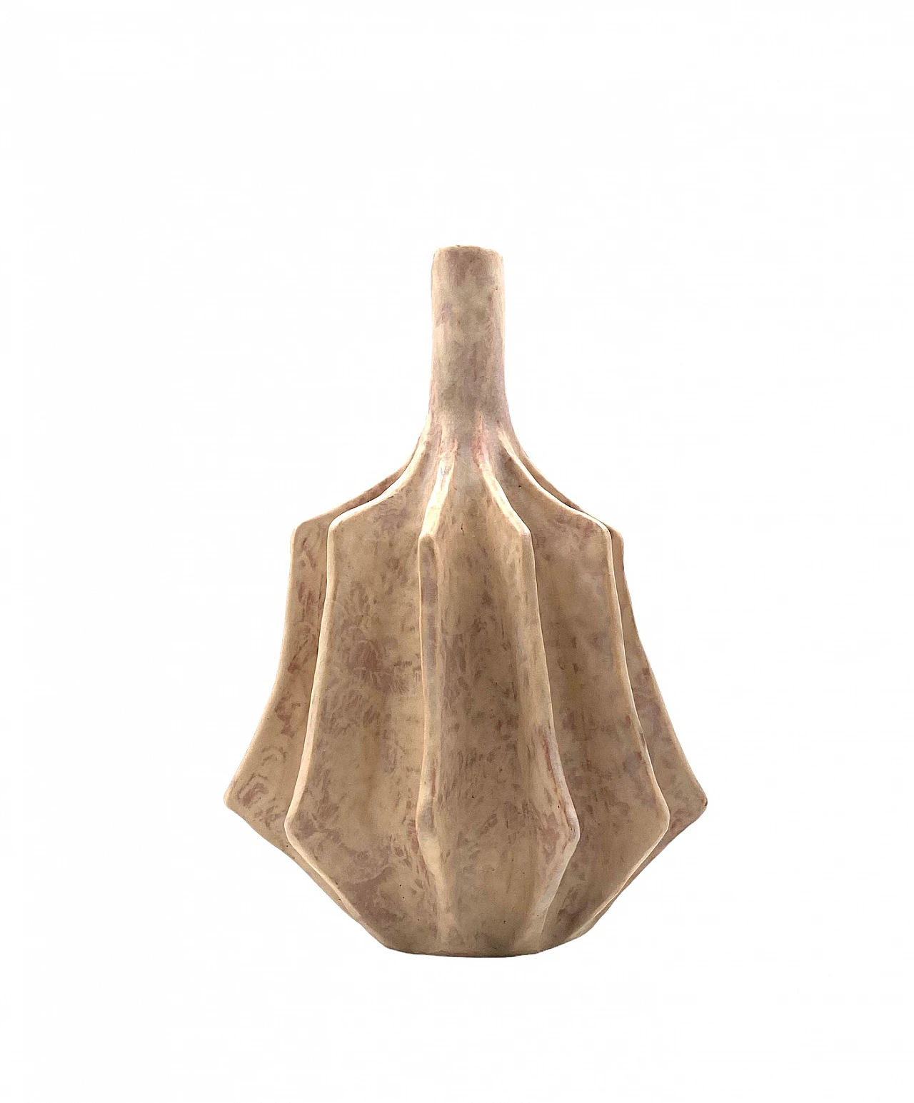 French white terracotta vase, 1970s 13