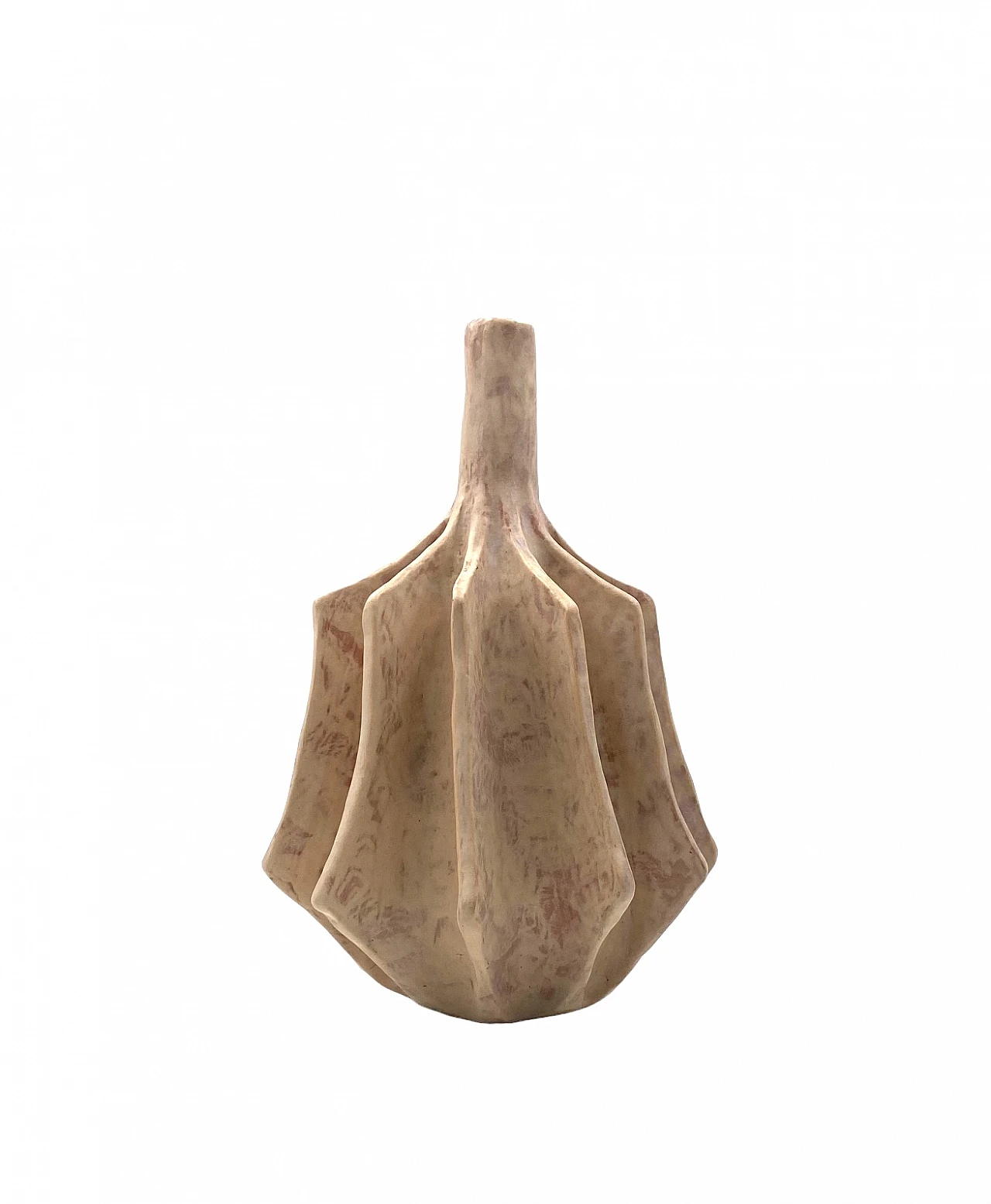 French white terracotta vase, 1970s 14