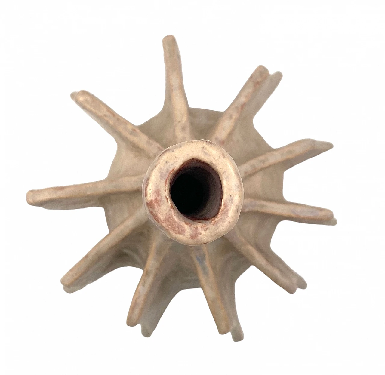 French white terracotta vase, 1970s 18