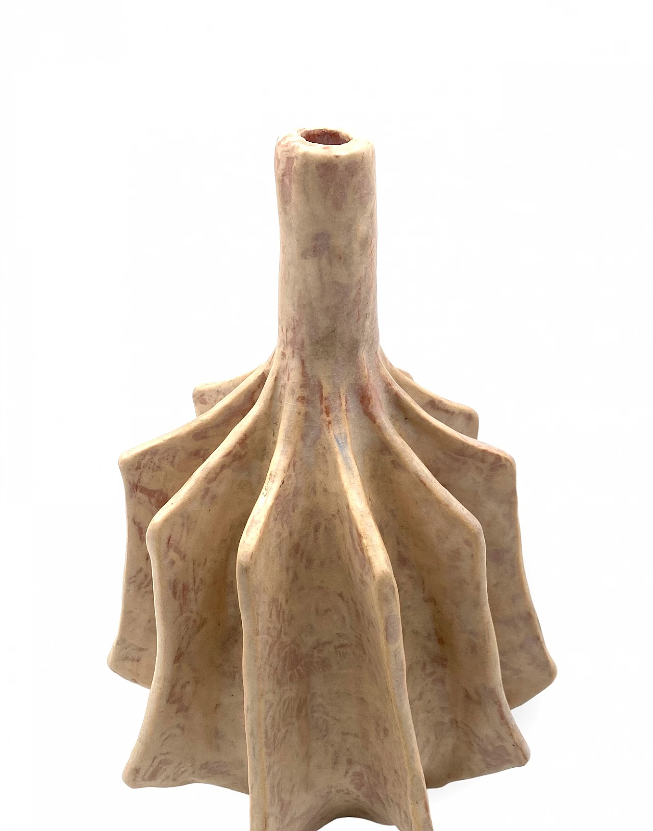 French white terracotta vase, 1970s 19