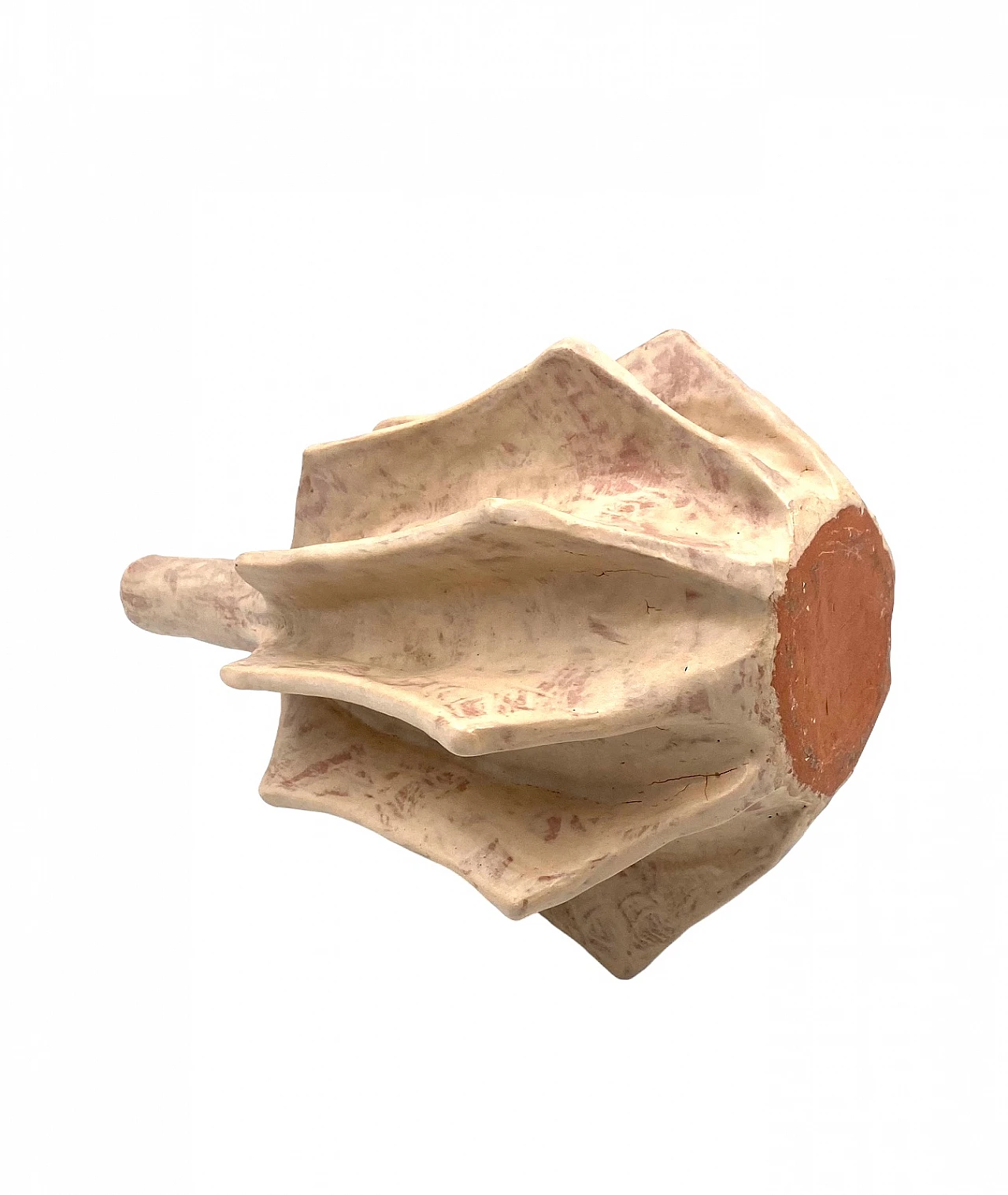 French white terracotta vase, 1970s 22