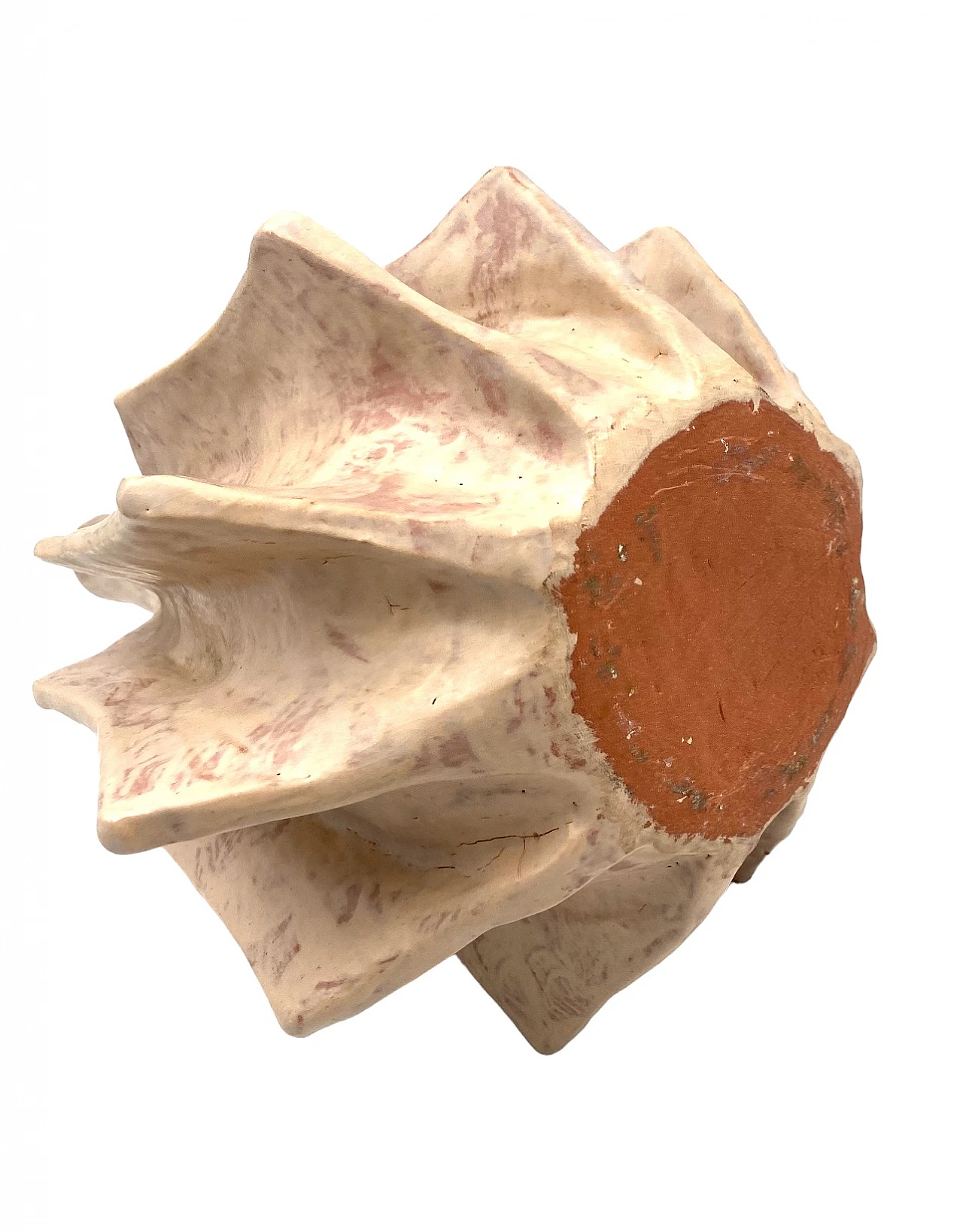 French white terracotta vase, 1970s 23