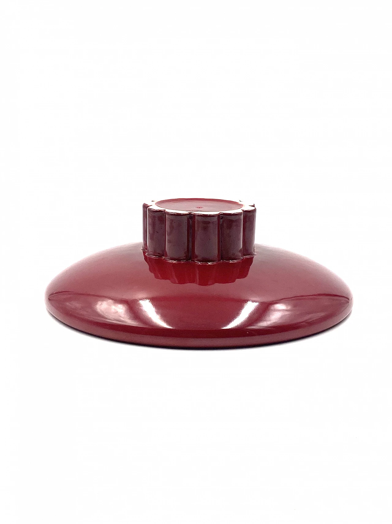 Art Deco red ceramic centerpiece by Paul Millet, 1930s 14