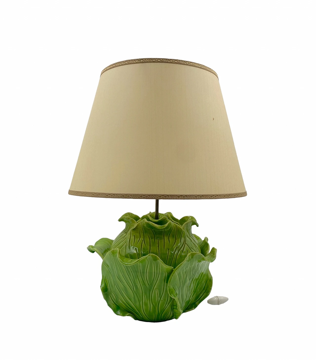 Lampada da tavolo lattuga in ceramica di Jean Roger, anni '50 25