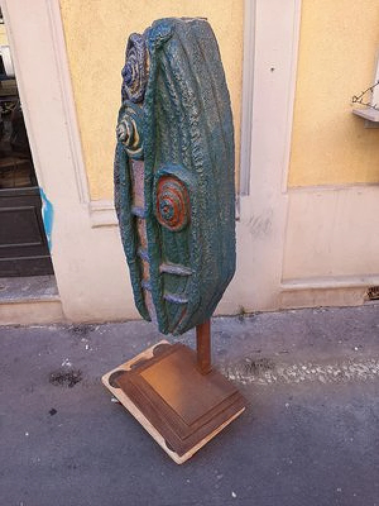 Seaweed, polychrome stoneware sculpture on iron structure, 1950s 10