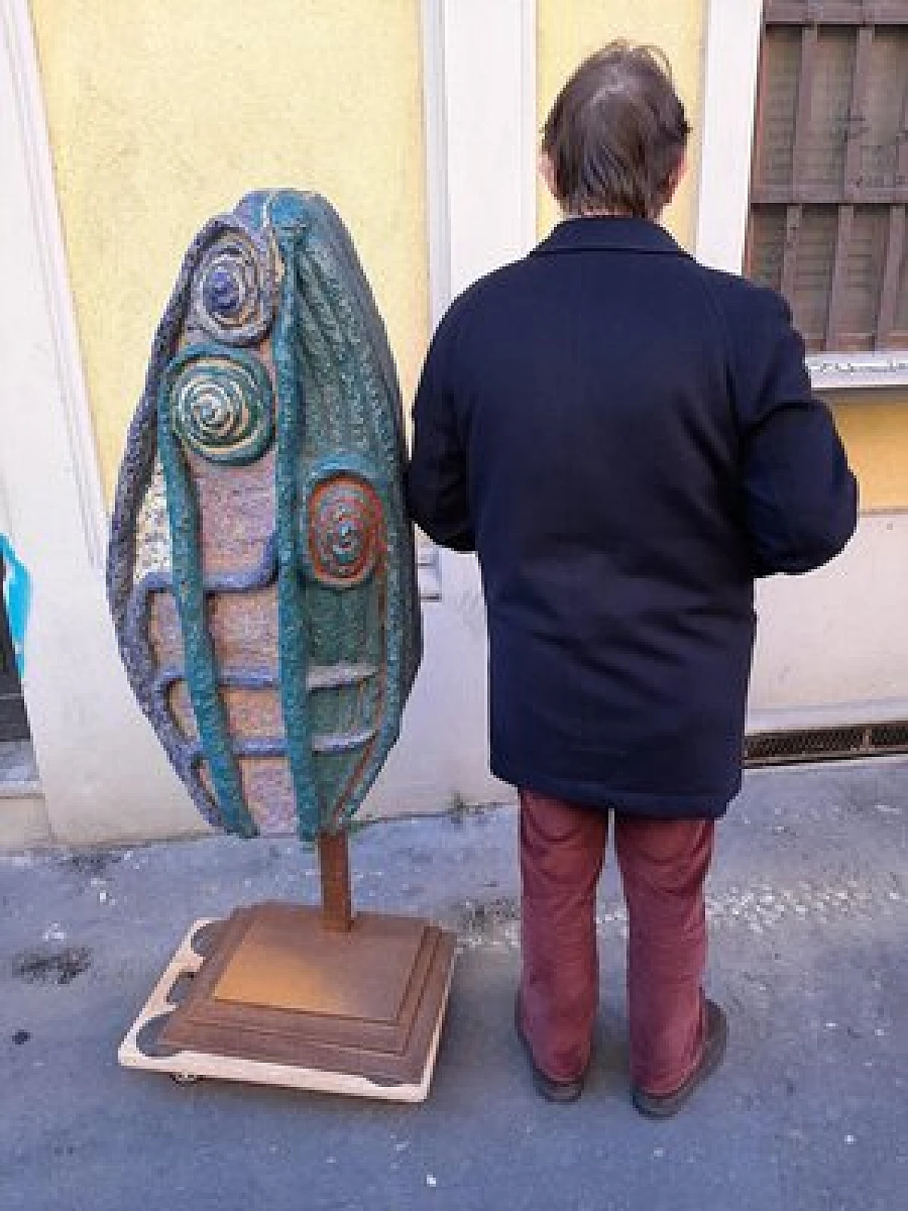 Seaweed, polychrome stoneware sculpture on iron structure, 1950s 13