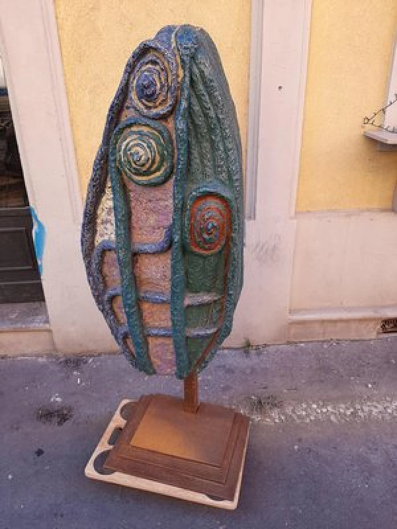 Seaweed, polychrome stoneware sculpture on iron structure, 1950s 14