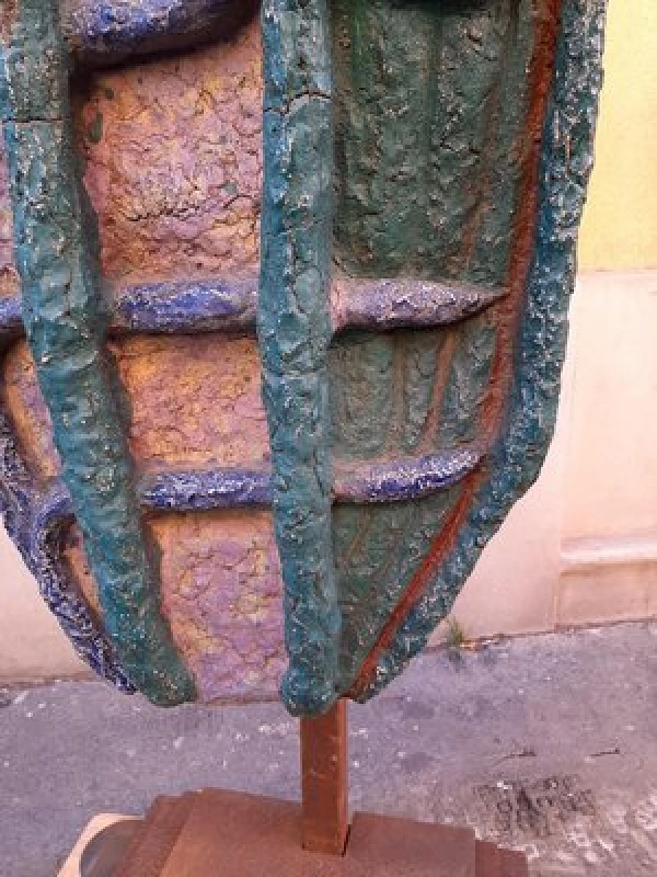 Seaweed, polychrome stoneware sculpture on iron structure, 1950s 17
