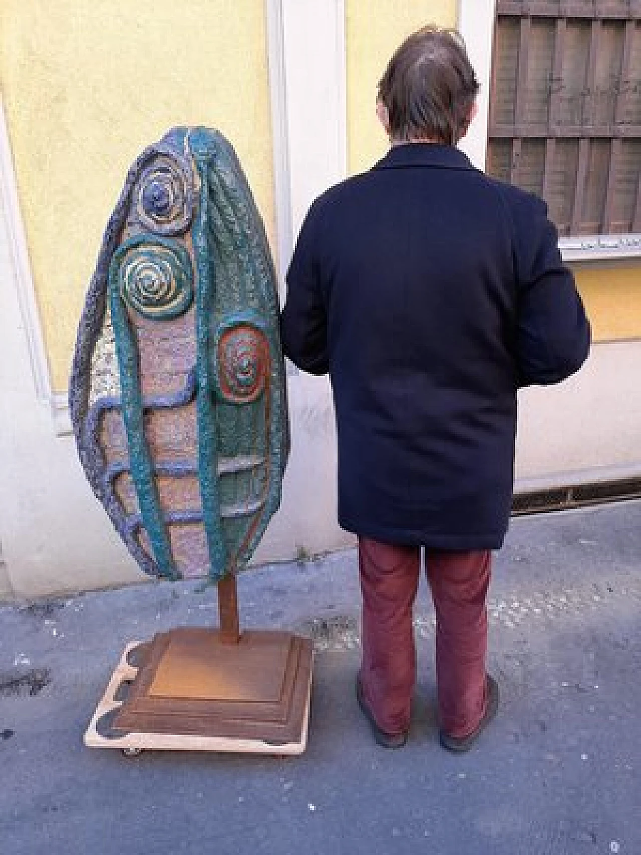 Seaweed, polychrome stoneware sculpture on iron structure, 1950s 18