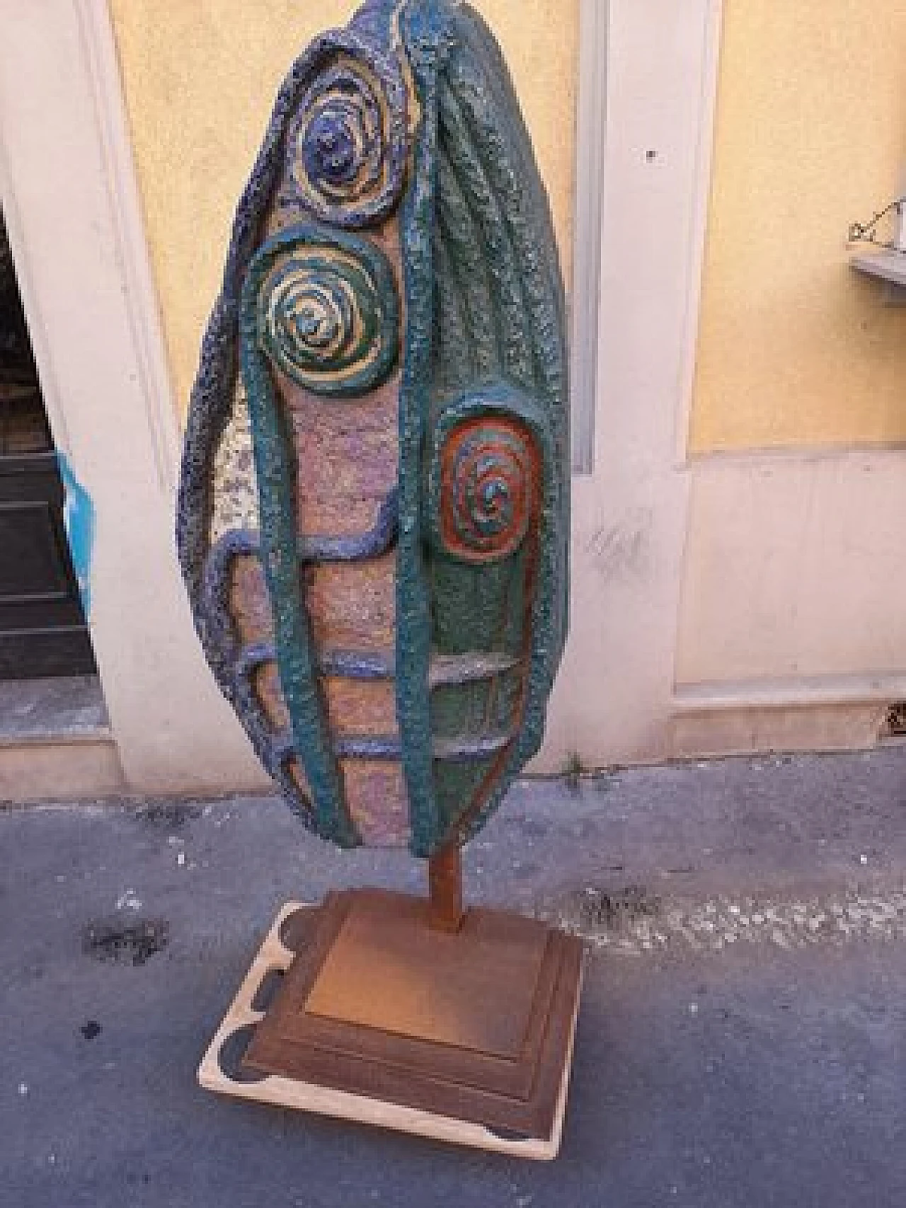 Seaweed, polychrome stoneware sculpture on iron structure, 1950s 20