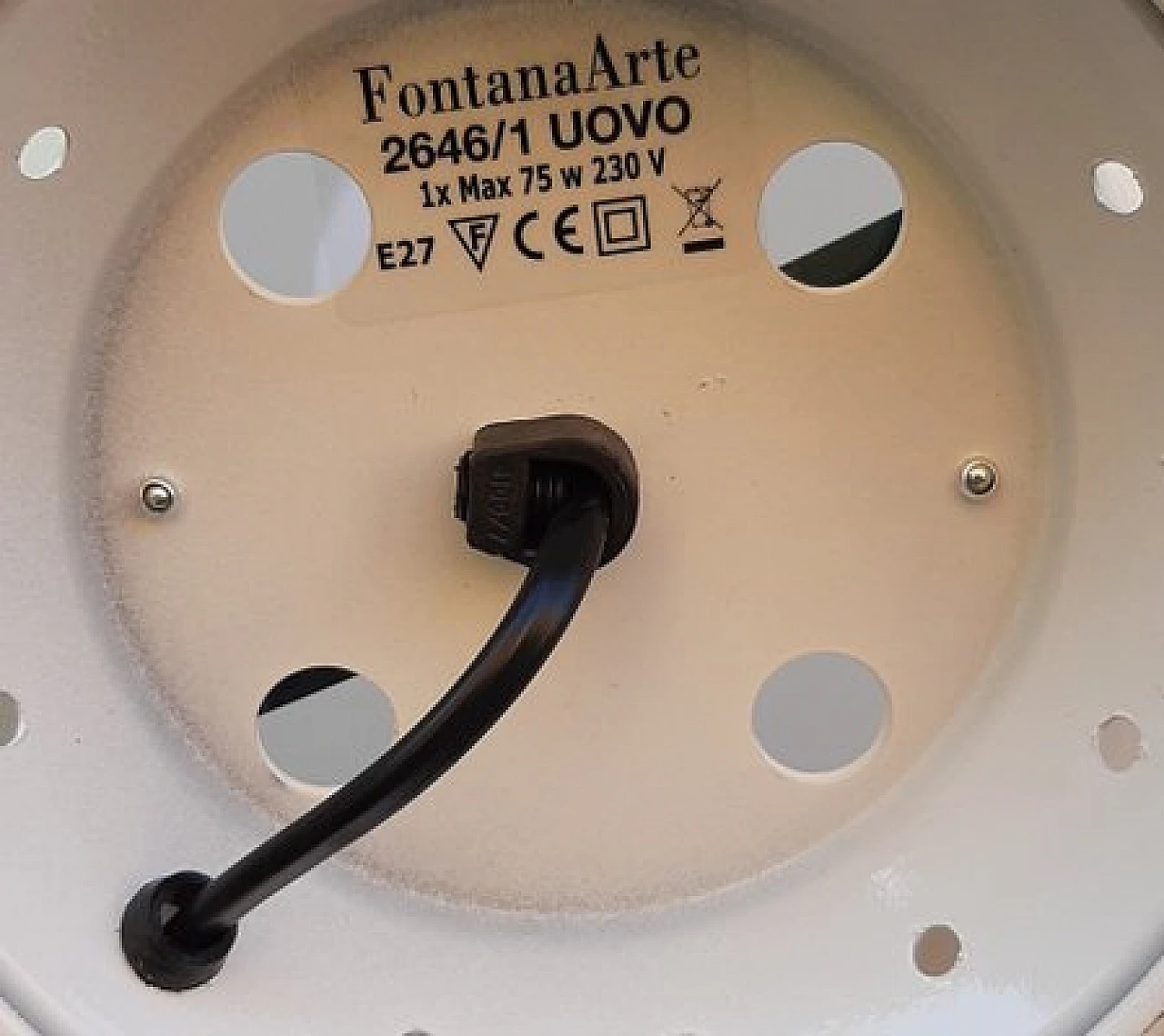 Uovo 2646/1 table lamp by Ben Swildens for Fontana Arte, 2000s 8