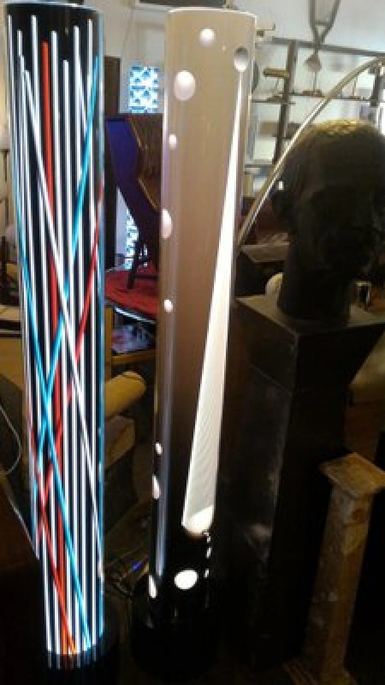 Acrylic glass led floor lamp, 2000s 4