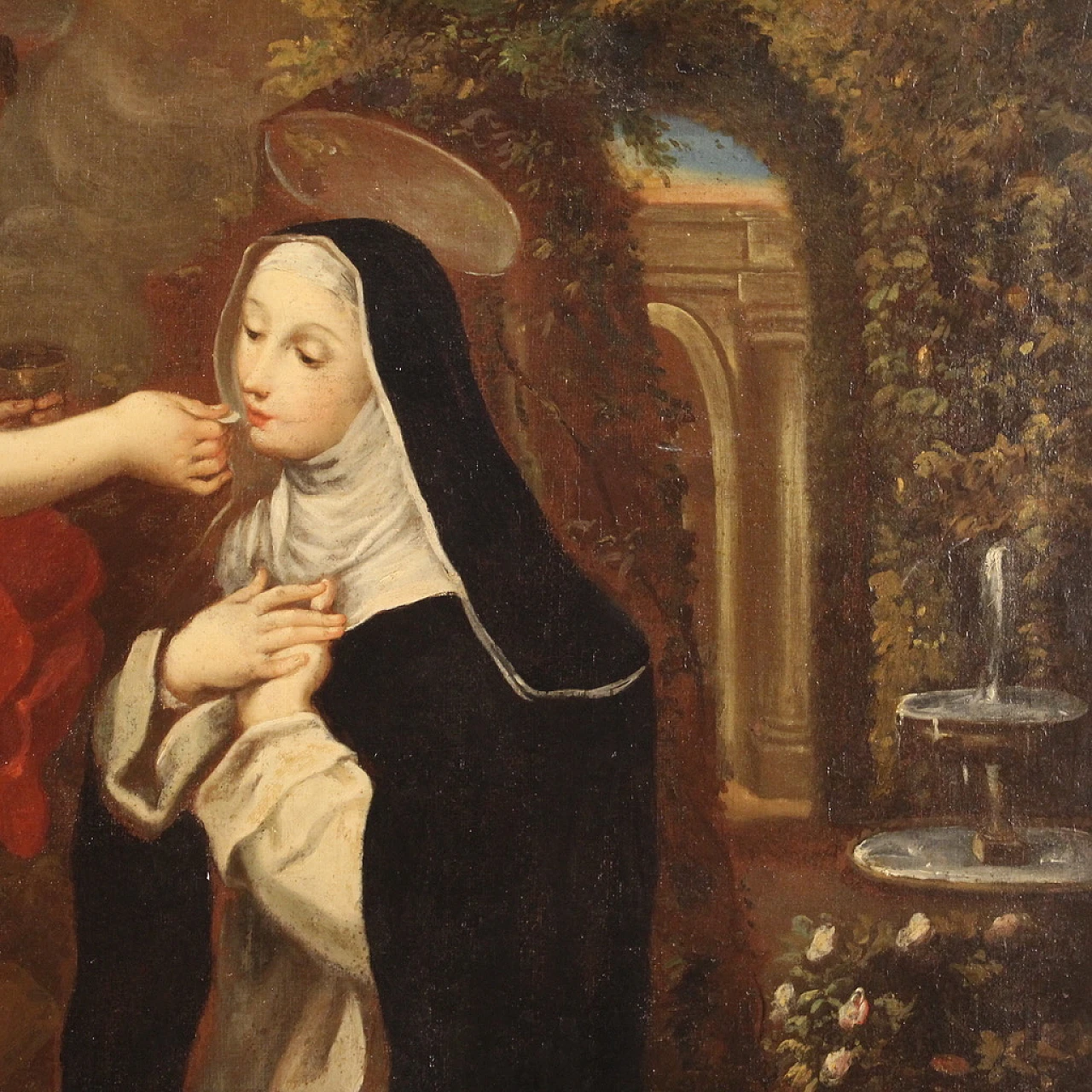 Saint Agnes of Montepulciano, oil painting on canvas, 18th century 12