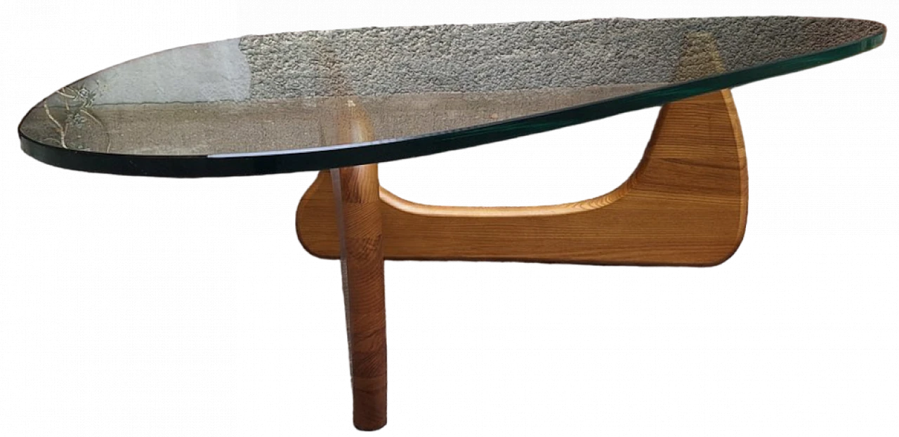 IN50 light wood coffee table by Isamu Noguchi for Cassina, 1990s 8