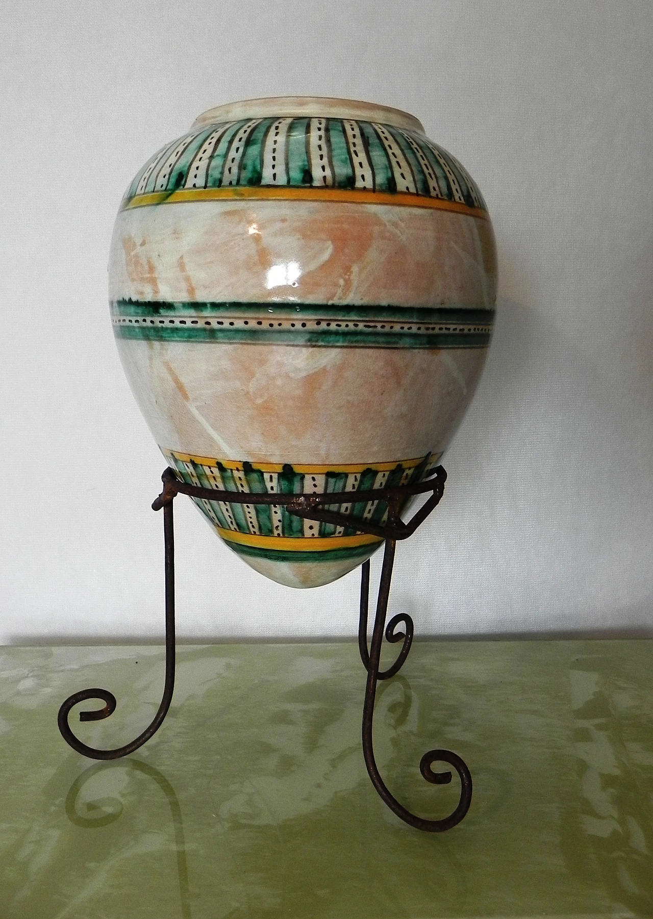 Ceramic amphora vase, 1970s 1