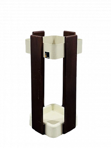 Wood and ABS umbrella stand by Alvar Aalto for Artek, 1970s