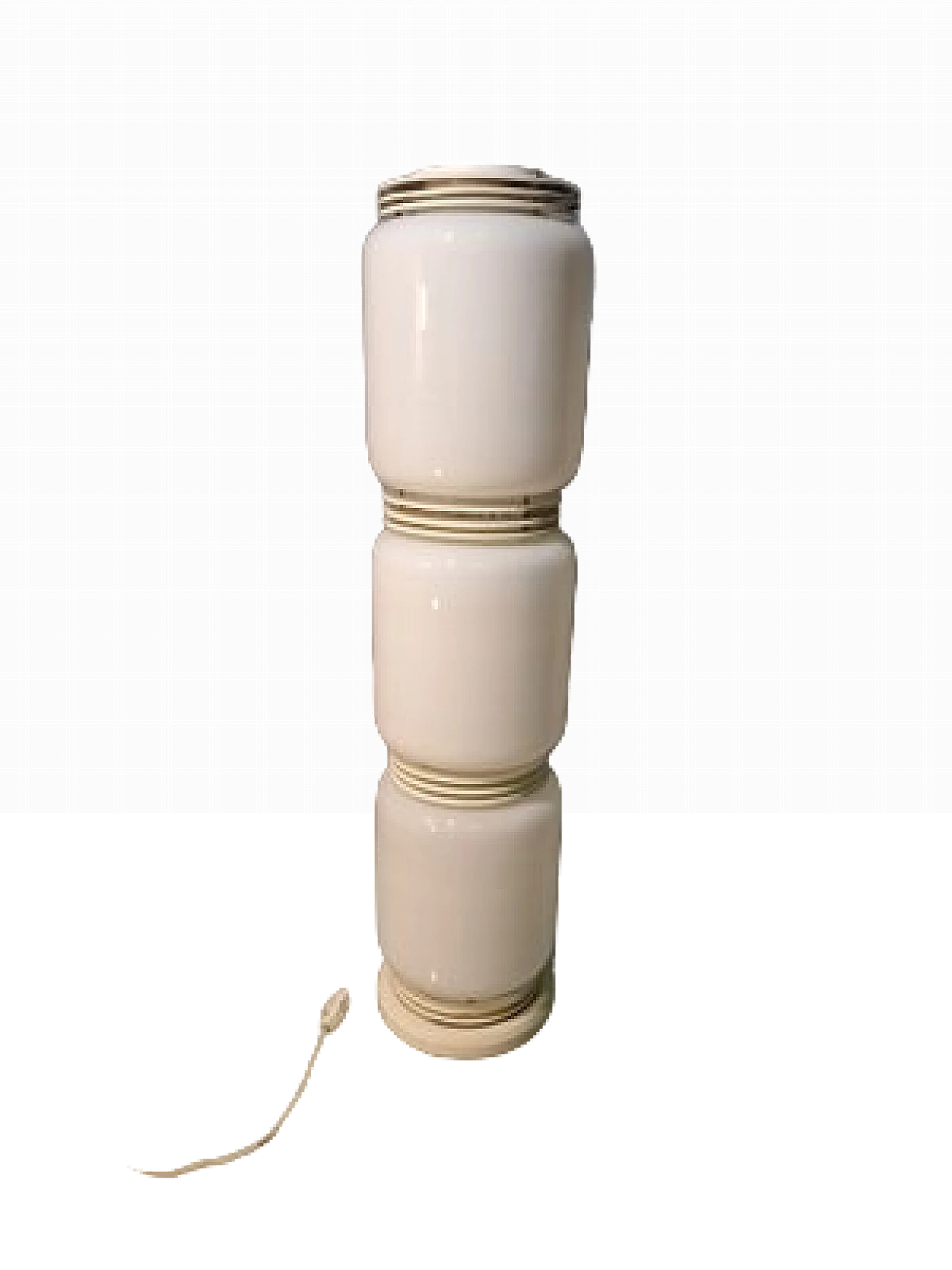 Floor lamp in white glass by Enrico Tronconi for Tronconi, 1960s 10