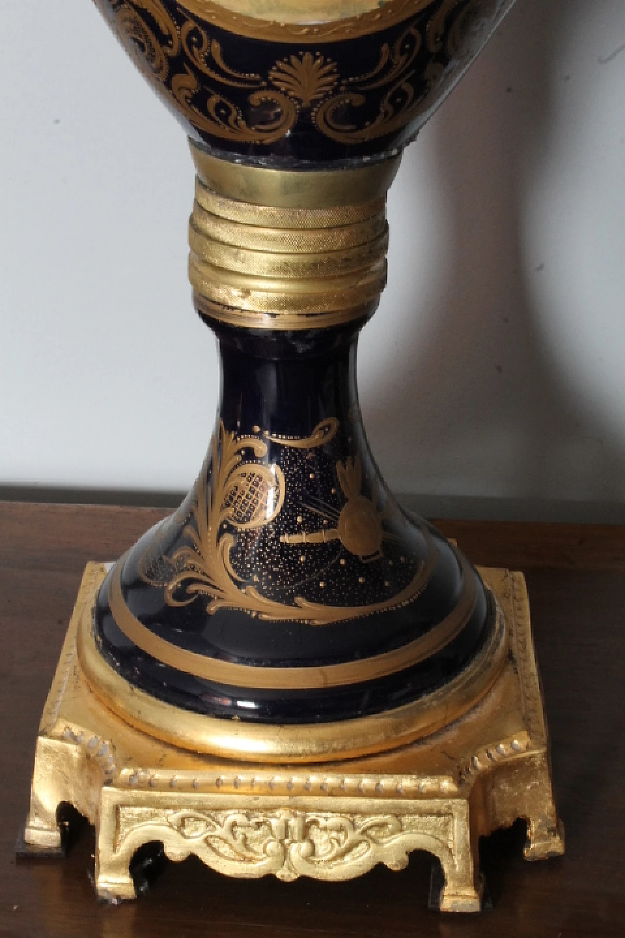 Pair of Sevres porcelain vases with bronzes, early 20th century 7