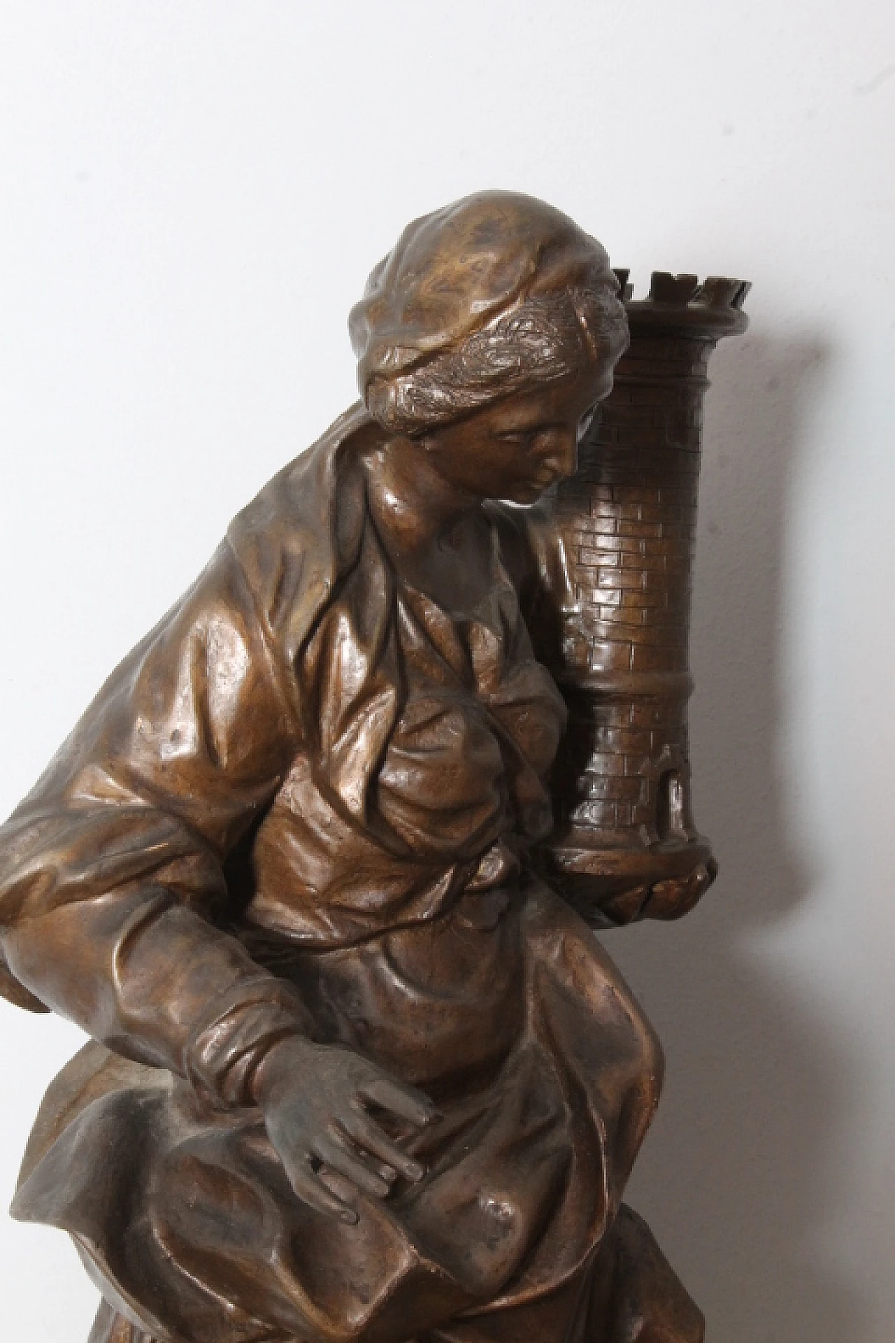Bronze sculpture depicting Saint Barbara, 19th century 5
