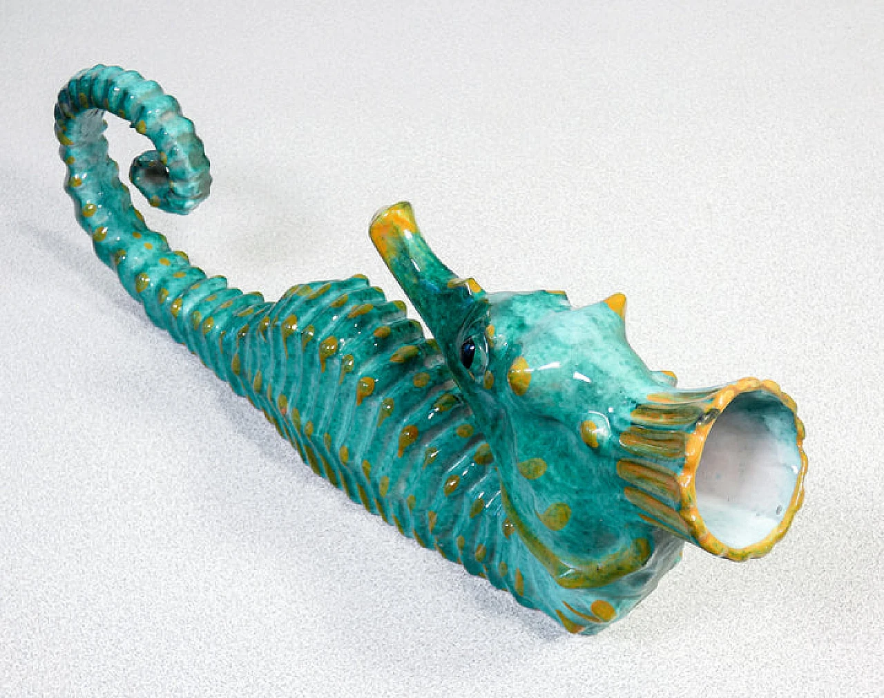 Coppia di cavallucci marini in ceramica di Acabbo Amalfi, anni '80 5