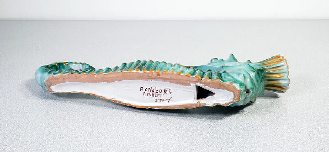 Coppia di cavallucci marini in ceramica di Acabbo Amalfi, anni '80 16