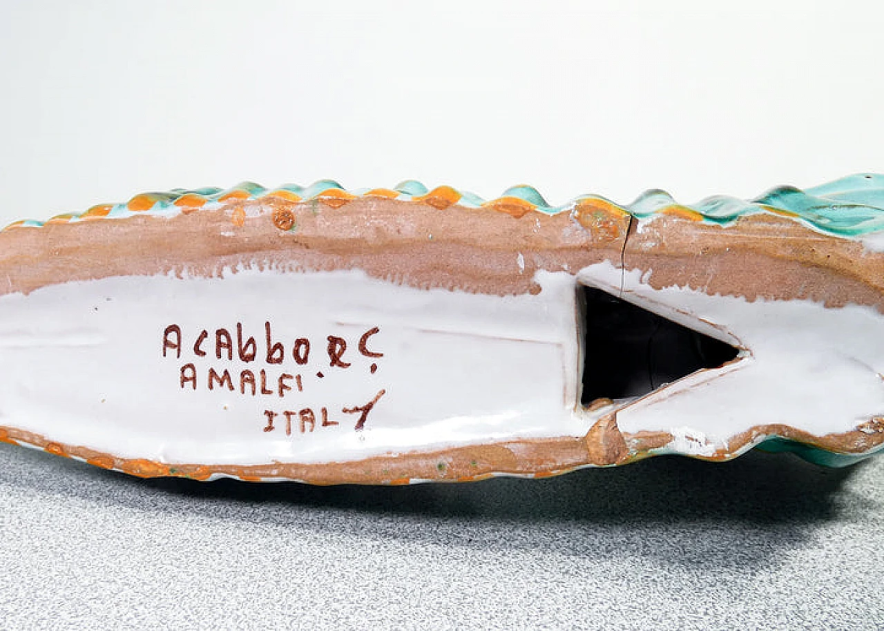 Coppia di cavallucci marini in ceramica di Acabbo Amalfi, anni '80 17