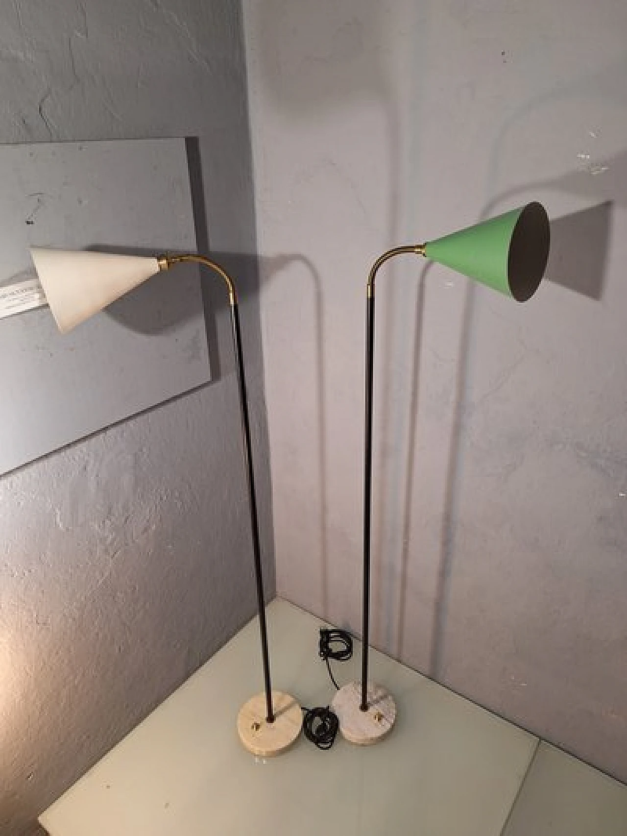 Pair of adjustable floor lamps by Stilux, 1960s 11
