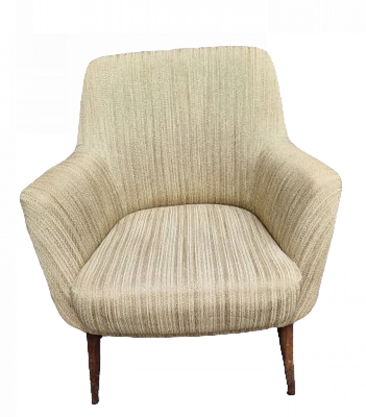 Poltrona 1101 in tessuto khaki di Nino Zoncada per Cassina, anni '50 6