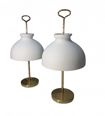 Pair of Arenzano lamps by Ignazio Gardella for Azucena, 1950s