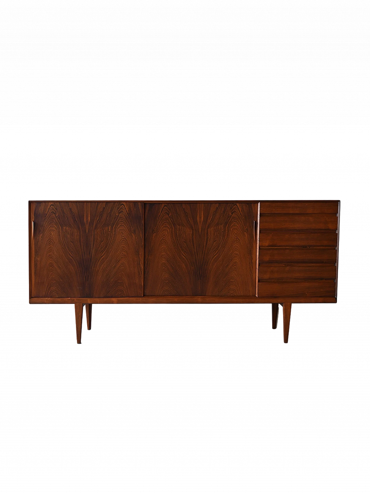 Danish rosewood sideboard with doors and drawers, 1960s 13