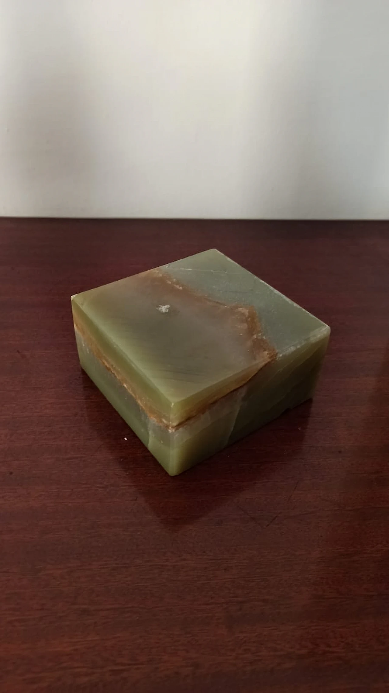 Accendino e posacenere in onice, anni '40 3