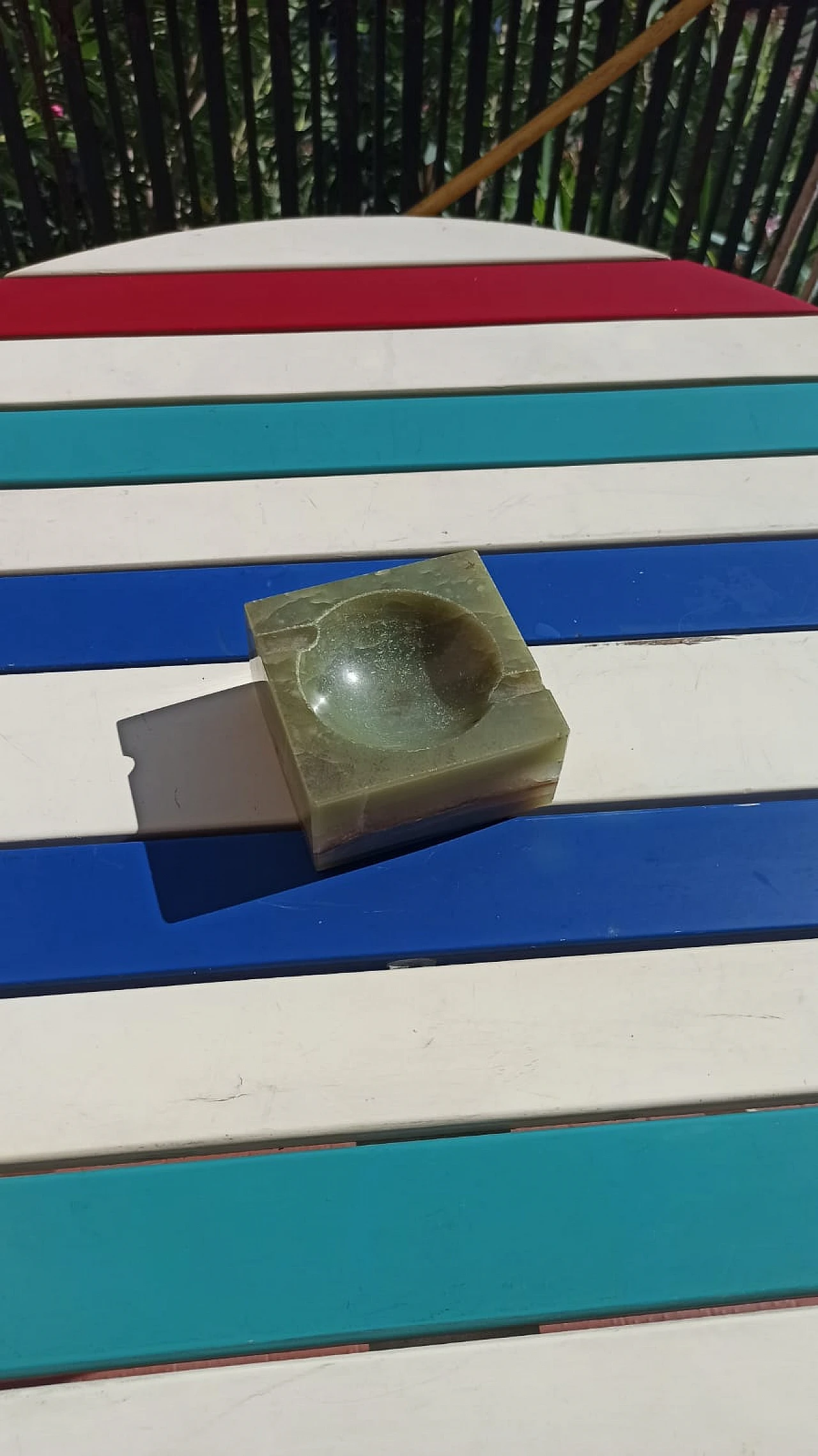 Accendino e posacenere in onice, anni '40 6