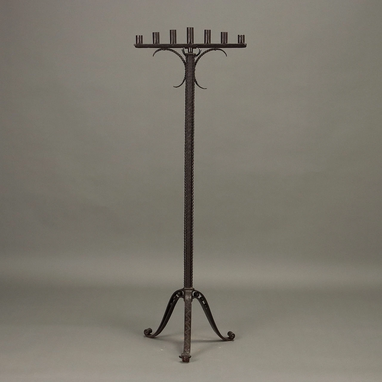 Neo-Renaissance style iron menorah 1