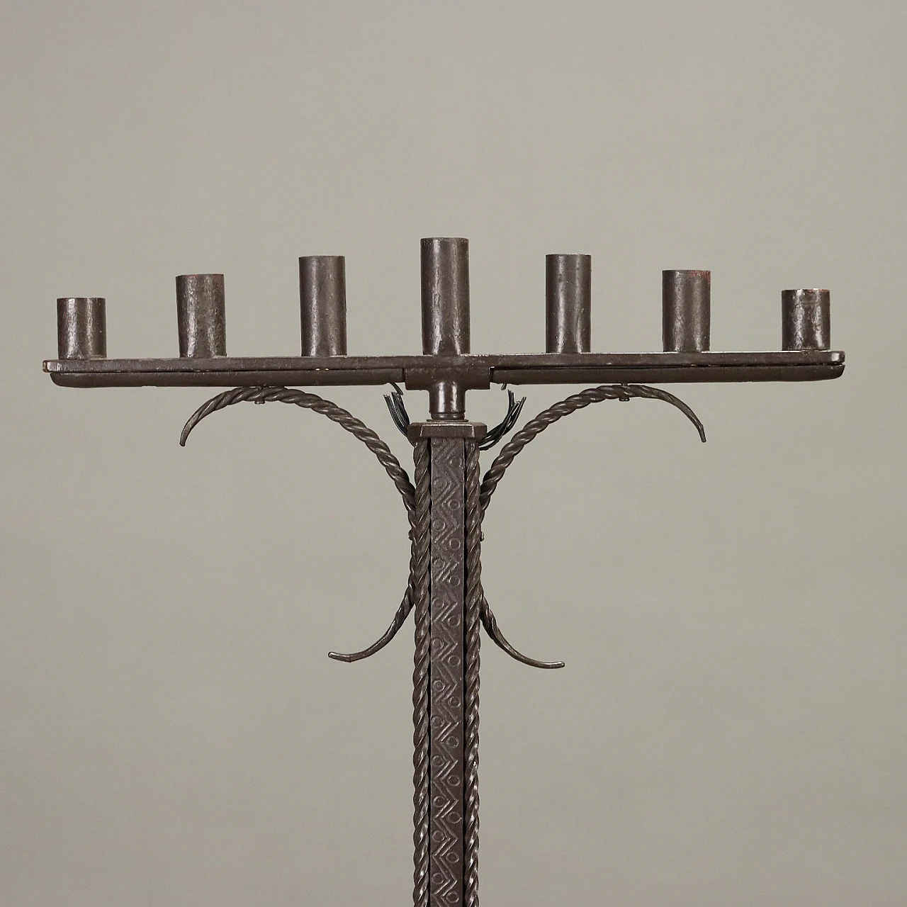 Neo-Renaissance style iron menorah 3